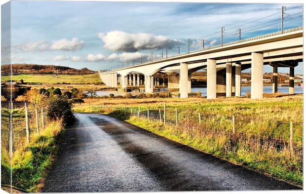 M2 Motorway Bridge Canvas Print by Robert Cane