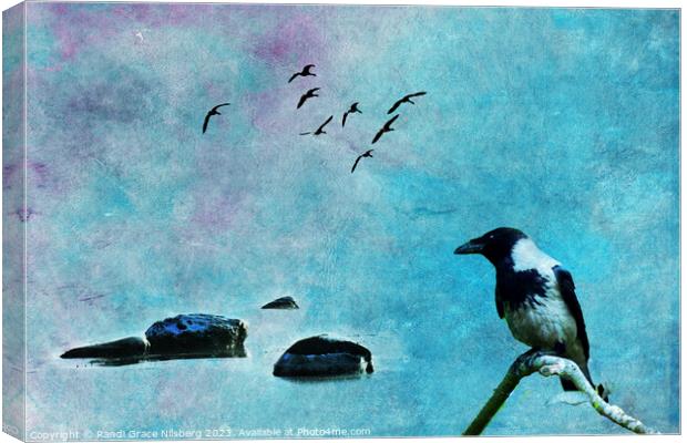 Bird of Wisdom Canvas Print by Randi Grace Nilsberg