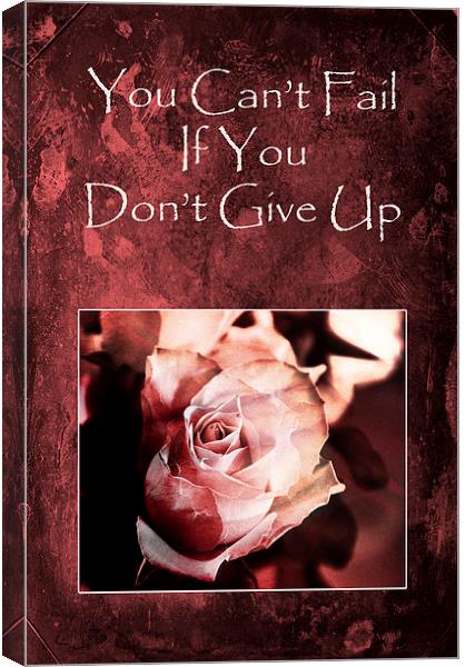 Dont Give Up Canvas Print by Randi Grace Nilsberg