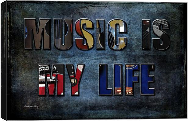 Music is My Life Canvas Print by Randi Grace Nilsberg