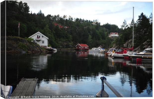 Tranquil Harbor Canvas Print by Randi Grace Nilsberg