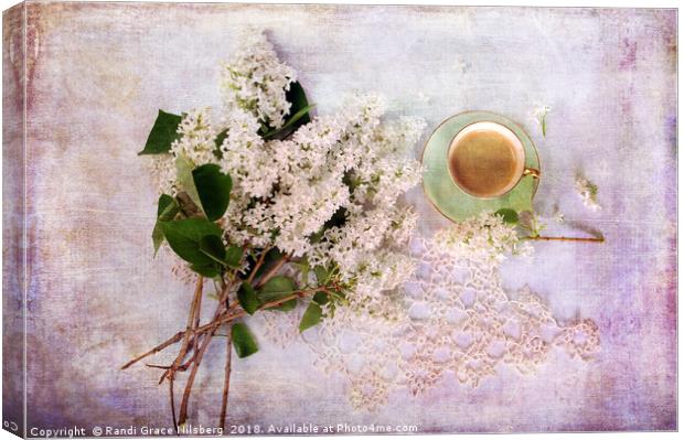 Coffee and Spring Canvas Print by Randi Grace Nilsberg