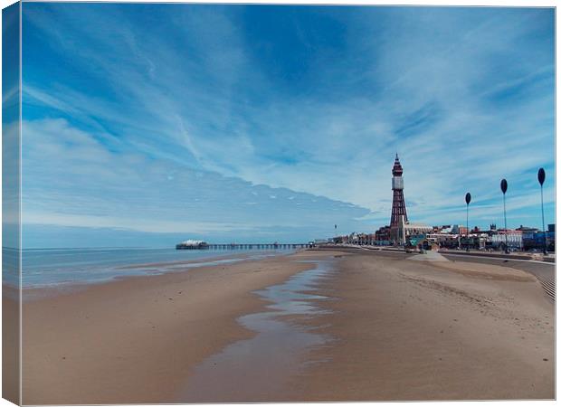 Blackpool Tower Canvas Print by Tim Smith