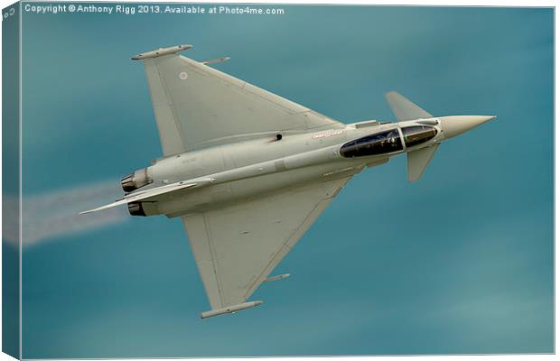 Euro Fighter Typhoon Canvas Print by Anthony Rigg