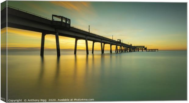Deal Pier  Canvas Print by Anthony Rigg
