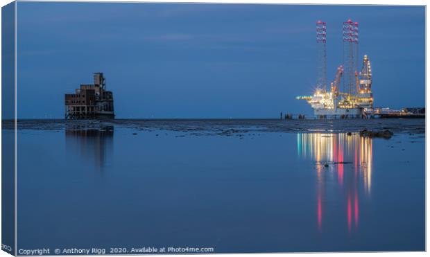 Grain Battery and Prospector 1  Canvas Print by Anthony Rigg