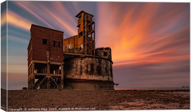 Grain Battery  Canvas Print by Anthony Rigg