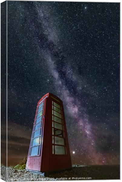 Calling Occupants The Milky Way  Canvas Print by Anthony Rigg