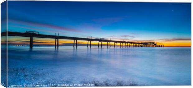 Deal Pier  Canvas Print by Anthony Rigg