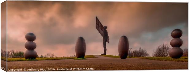 The Angel Of The North Canvas Print by Anthony Rigg