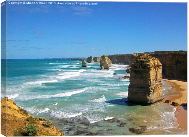  The 12 Apostles Canvas Print by Michael Wood