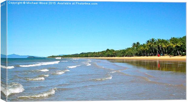  Mission Beach Canvas Print by Michael Wood