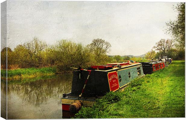 Oundle Backwater Canvas Print by Lesley Mohamad