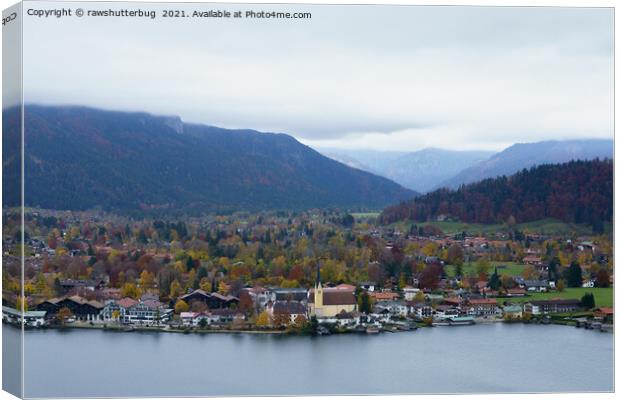 Rottach-Egern Am Tegernsee Canvas Print by rawshutterbug 