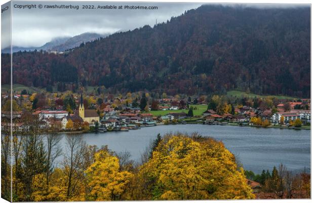 Rottach-Egern Am Tegernsee Canvas Print by rawshutterbug 