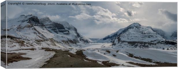 Canada Columbia Icefield Panorama Canvas Print by rawshutterbug 