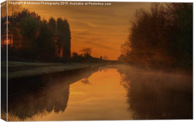 Smoky Sunrise Canvas Print by rawshutterbug 