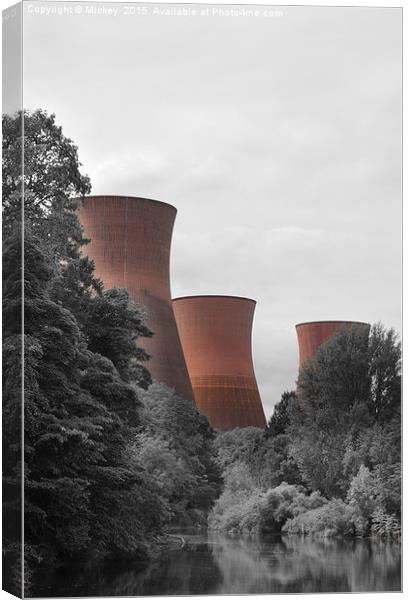 Ironbridge Power Station Canvas Print by rawshutterbug 
