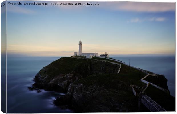 South Stack Lighthouse Canvas Print by rawshutterbug 
