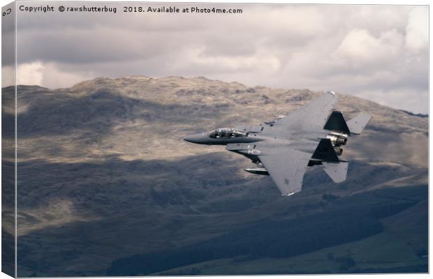 Thundering F-15 Soars over Mach Loop Canvas Print by rawshutterbug 