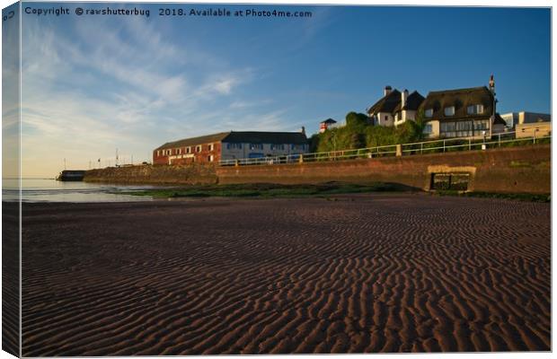 Paignton Beach Canvas Print by rawshutterbug 