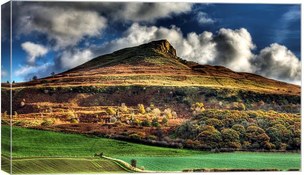 Autumn Gold - Roseberry Topping Canvas Print by Nigel Lee