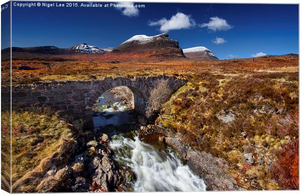  Mount Quinag Canvas Print by Nigel Lee
