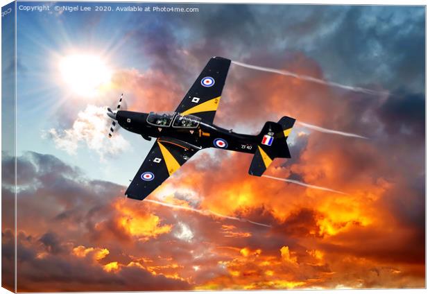 Short Tucano T1 Canvas Print by Nigel Lee