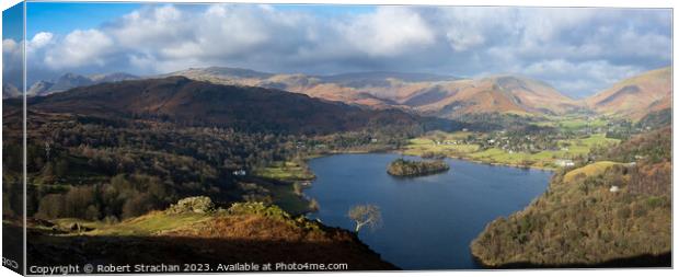 Majestic Views of Grasmere Canvas Print by Robert Strachan
