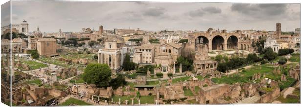 The Forum Rome Canvas Print by Ray Hill
