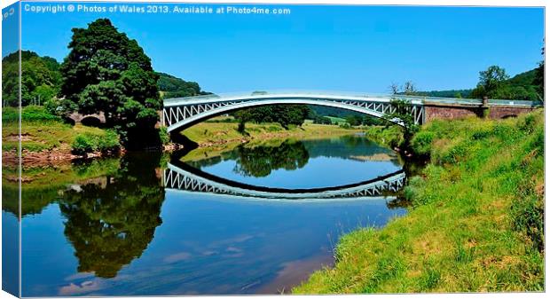 Bigsweir Bridge Canvas Print by Photos of Wales