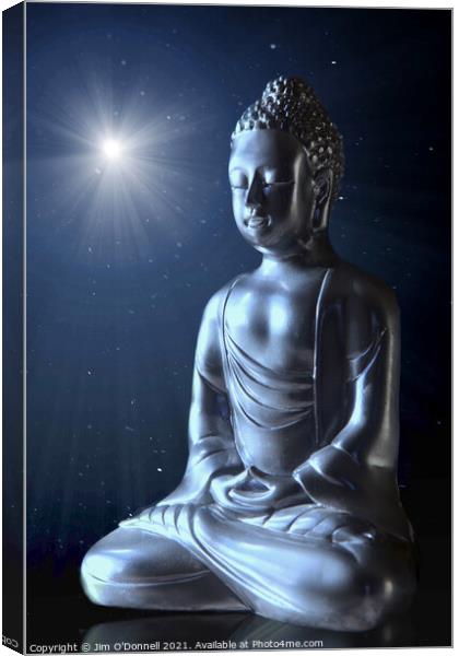 Seated Buddha Canvas Print by Jim O'Donnell