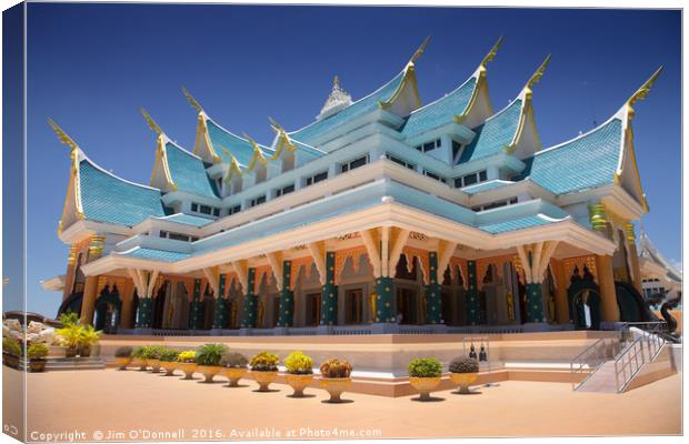 Wat Pa Phu Kon temple, Thailand Canvas Print by Jim O'Donnell