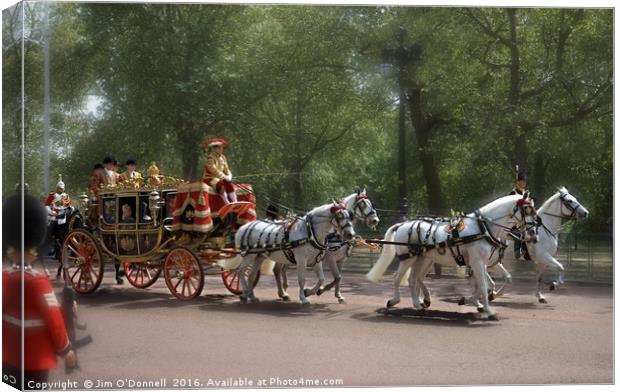 Royal Coach Canvas Print by Jim O'Donnell