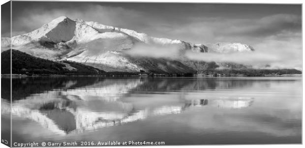 Mist Over Loch Leven. Canvas Print by Garry Smith