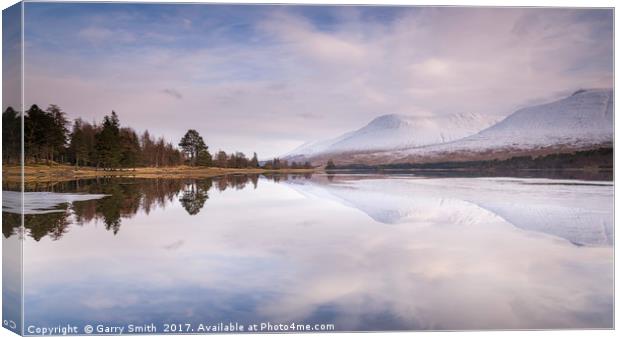 Loch Tulla Reflections. Canvas Print by Garry Smith