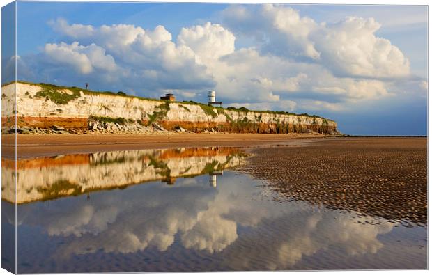 Old Hunstanton Reflection Canvas Print by Adrian Searle