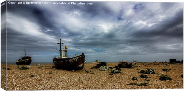 the old fishing boat at dungeness Canvas Print by Brett watson
