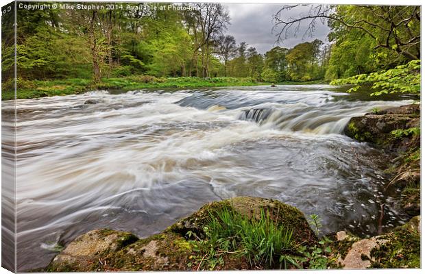 River Don at Woodside Canvas Print by Mike Stephen