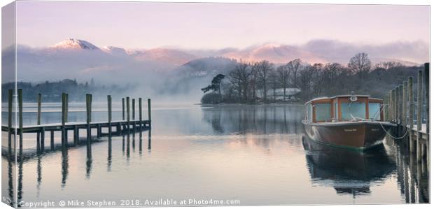 Lakeland Mist Canvas Print by Mike Stephen