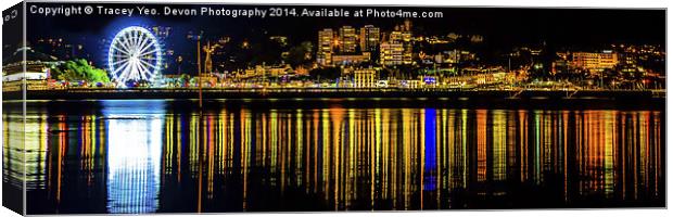 Torquay Reflections Canvas Print by Tracey Yeo