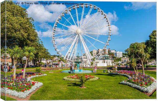 Princess Gardens Torquay. Canvas Print by Tracey Yeo