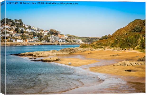 Sunny Cove Beach Canvas Print by Tracey Yeo