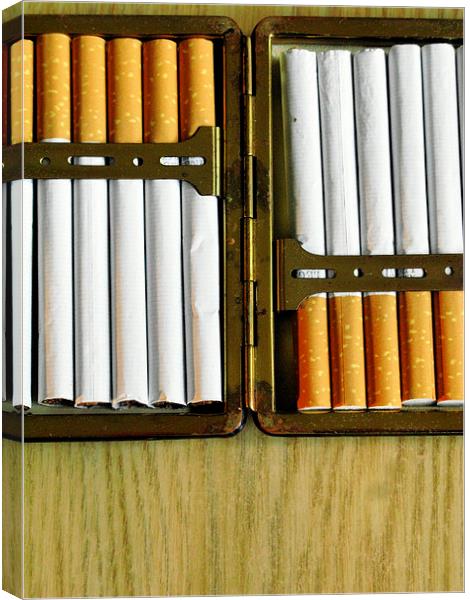 Cigarette Case Canvas Print by Steve Outram