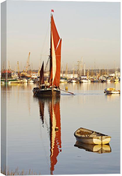 Calm water reflection Canvas Print by Brian Fry