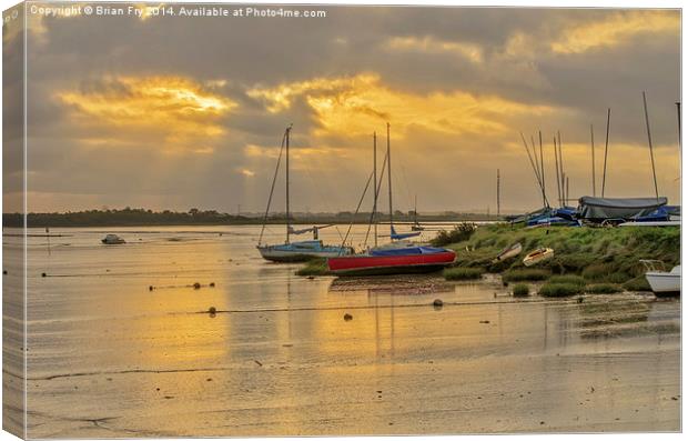 Maldon Sunrise Canvas Print by Brian Fry