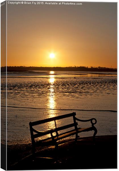 Sunrise seat Canvas Print by Brian Fry