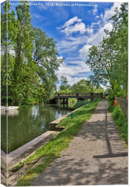 Towpath Canvas Print by Brian Fry