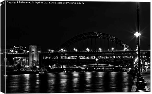 Newcastle Tyne Bridge Canvas Print by Graeme Darbyshire