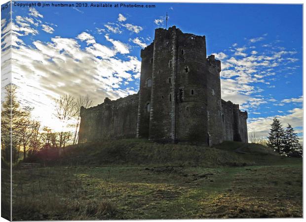 Doune Castle Canvas Print by jim huntsman